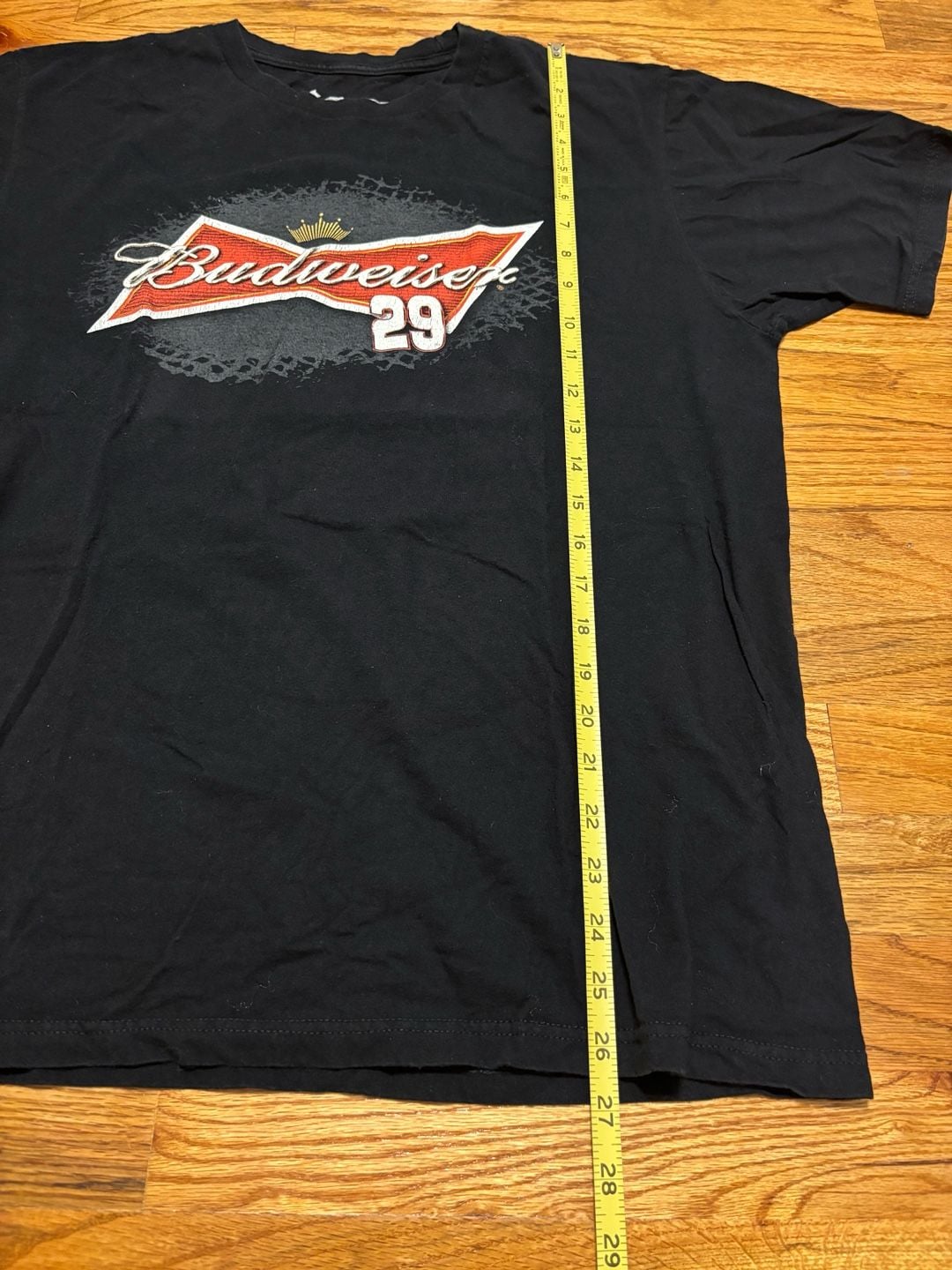 NASCAR Kevin Harvick Budweiser 29 Black T-Shirt 6