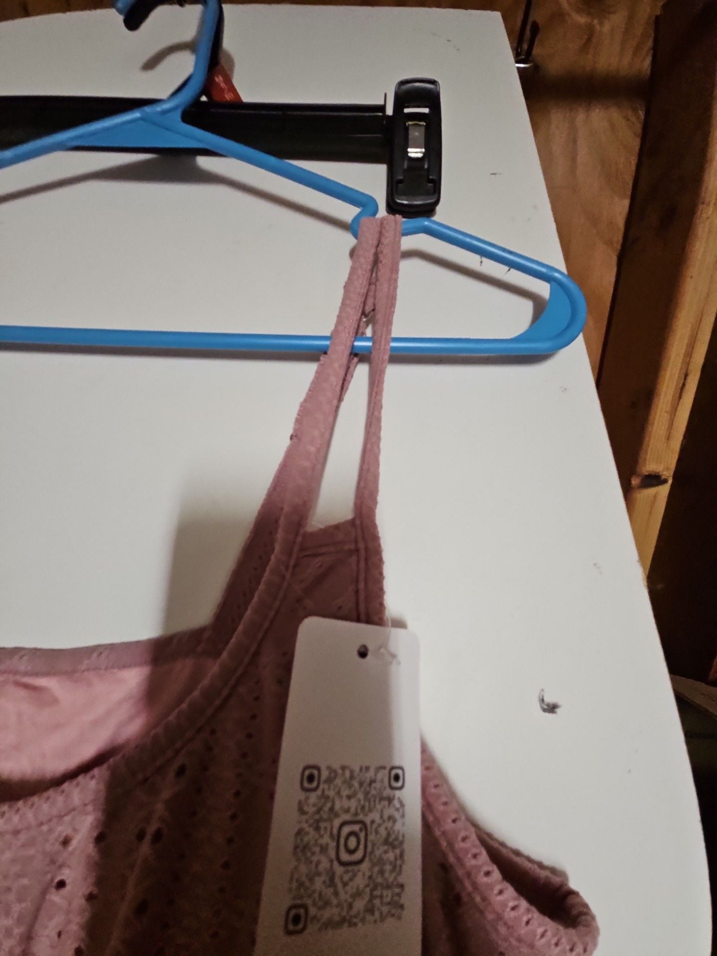 (335) V for City Tank Top Pink Built In Bra 5