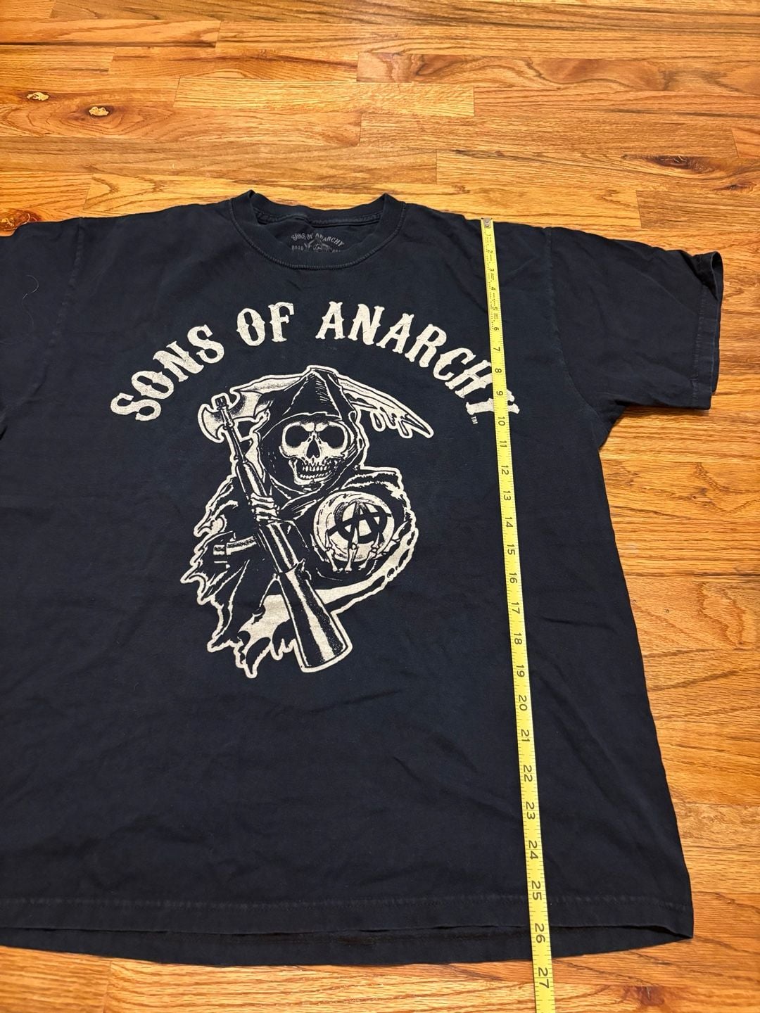 Sons Of Anarchy T-Shirt Size XL Grim Reaper Black Graphic Tee 5
