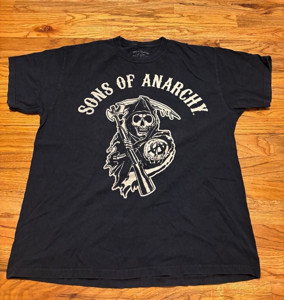 Sons Of Anarchy T-Shirt Size XL Grim Reaper Black Graphic Tee 2