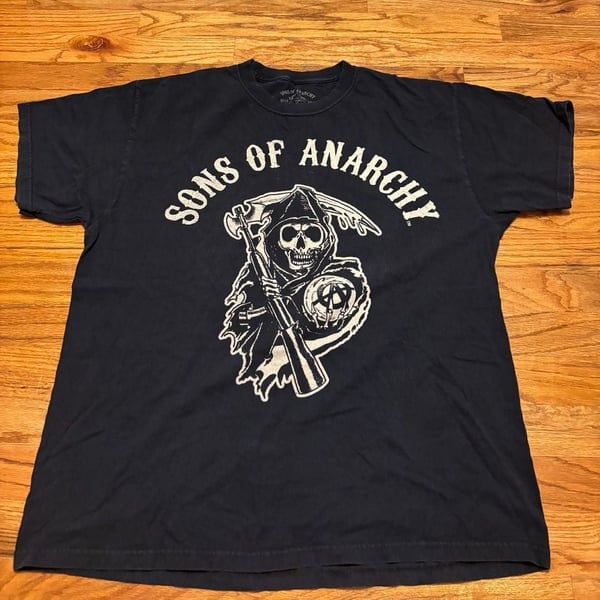 Sons Of Anarchy T-Shirt Size XL Grim Reaper Black Graphic Tee