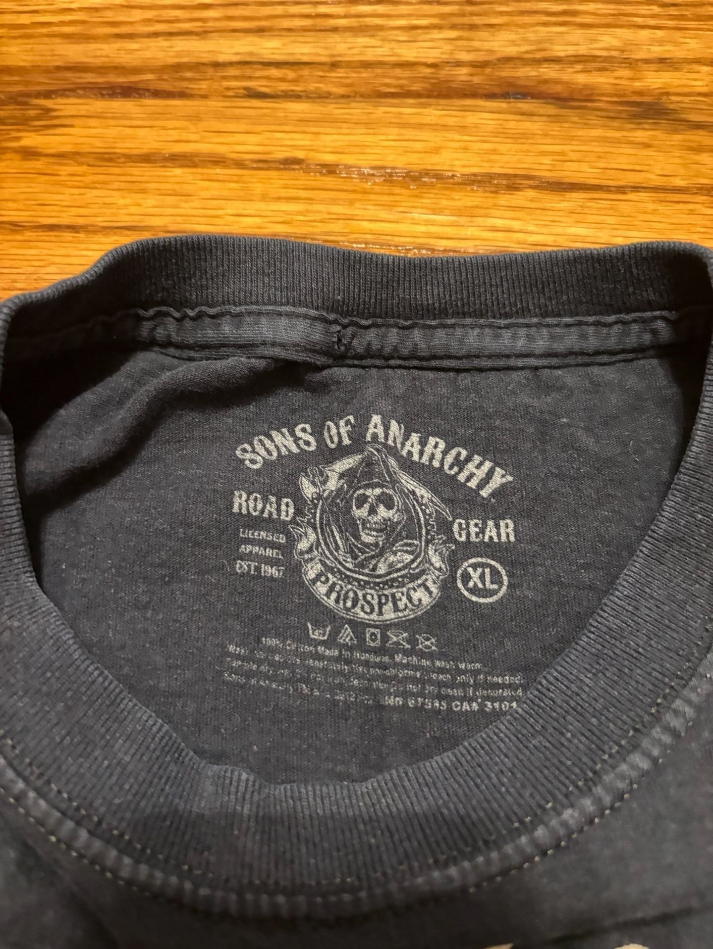 Sons Of Anarchy T-Shirt Size XL Grim Reaper Black Graphic Tee 6