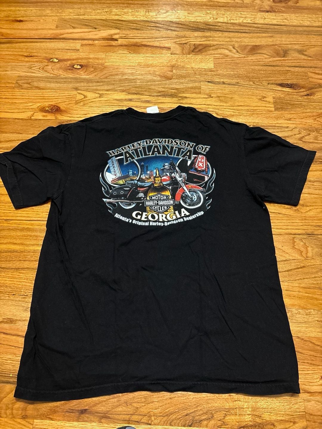 Harley Davidson Atlanta Georgia T-Shirt Black Graphic Tee 4