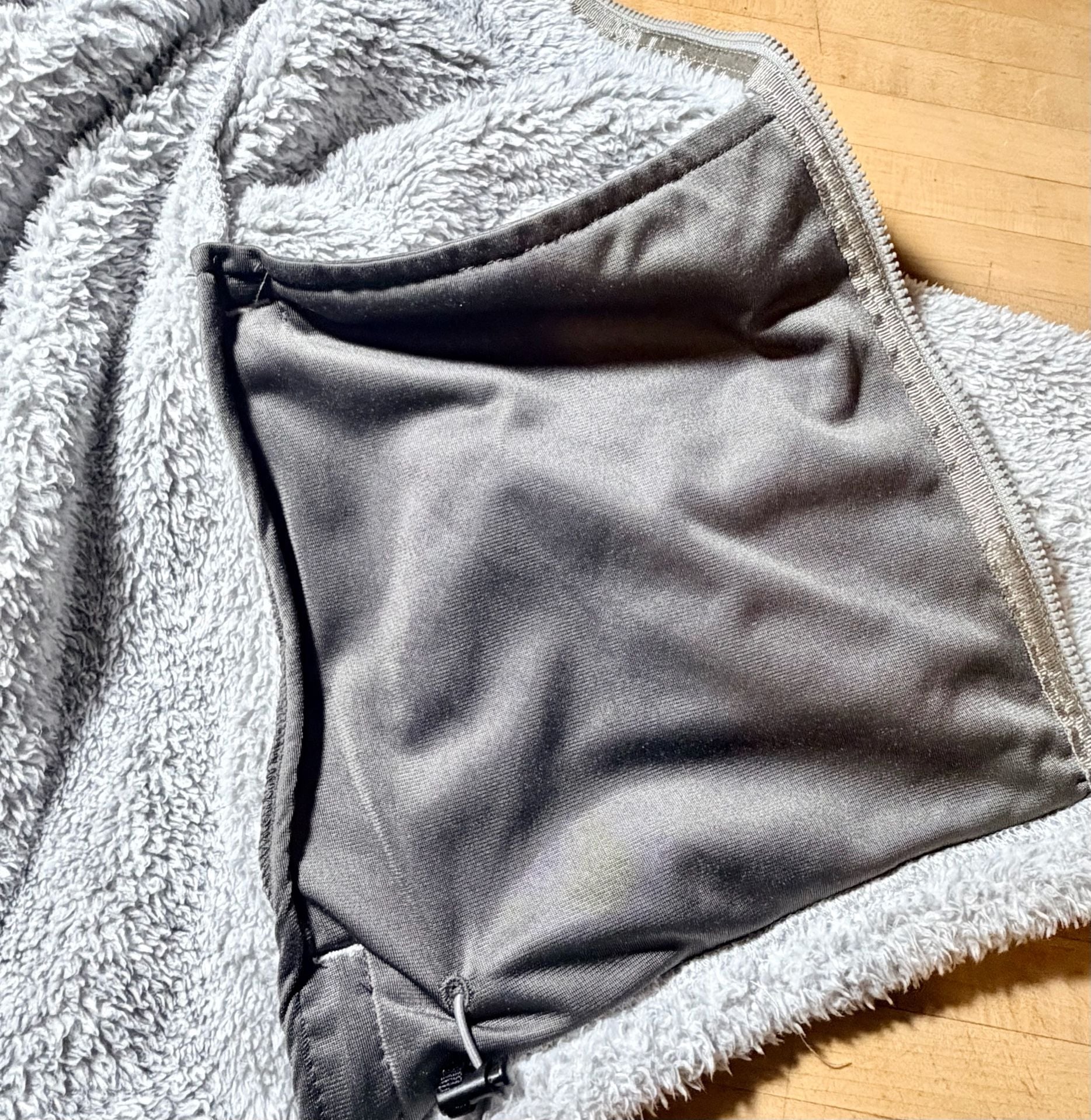 Women’s Eddie Bauer Fleece Jacket, 2XL, Gray, Full Zip Sherpa Fuzz 7