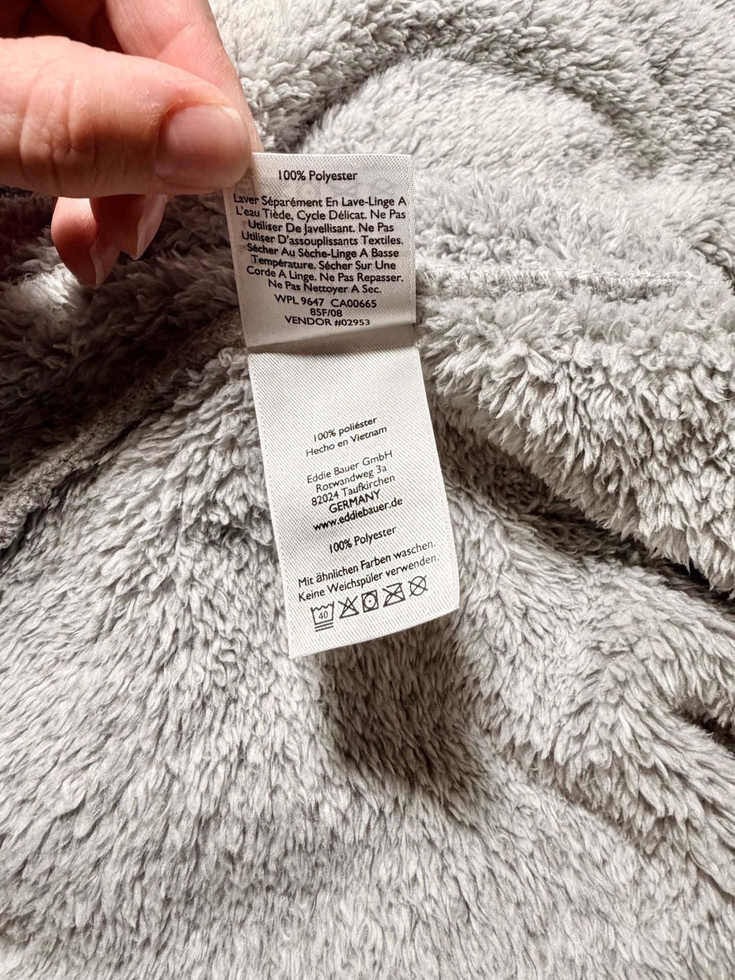 Women’s Eddie Bauer Fleece Jacket, 2XL, Gray, Full Zip Sherpa Fuzz 10