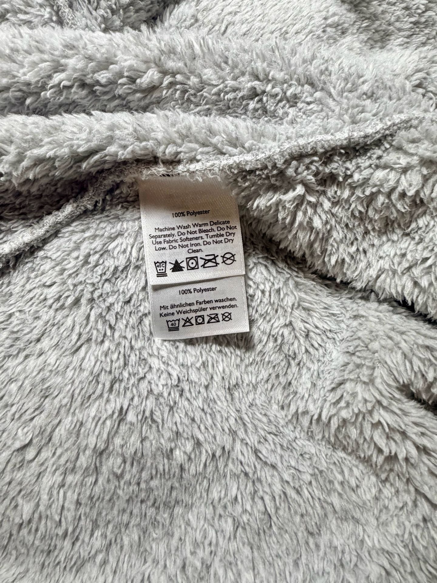 Women’s Eddie Bauer Fleece Jacket, 2XL, Gray, Full Zip Sherpa Fuzz 12