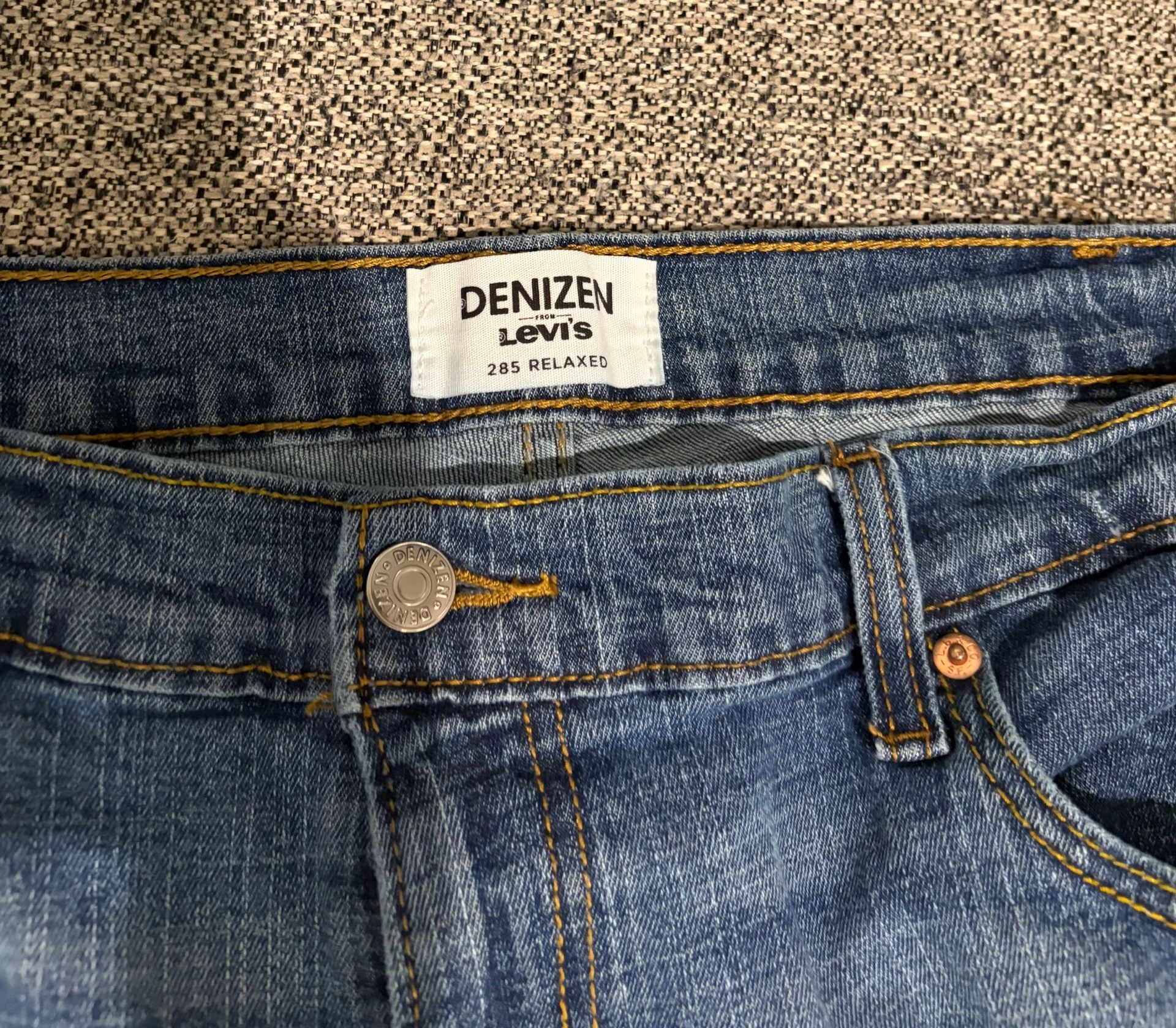 Denizen from Levi's 285 Relaxed Jeans Size 40x32 Blue Denim 4