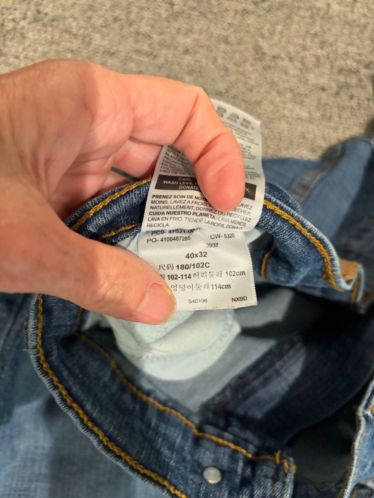 Denizen from Levi's 285 Relaxed Jeans Size 40x32 Blue Denim 5