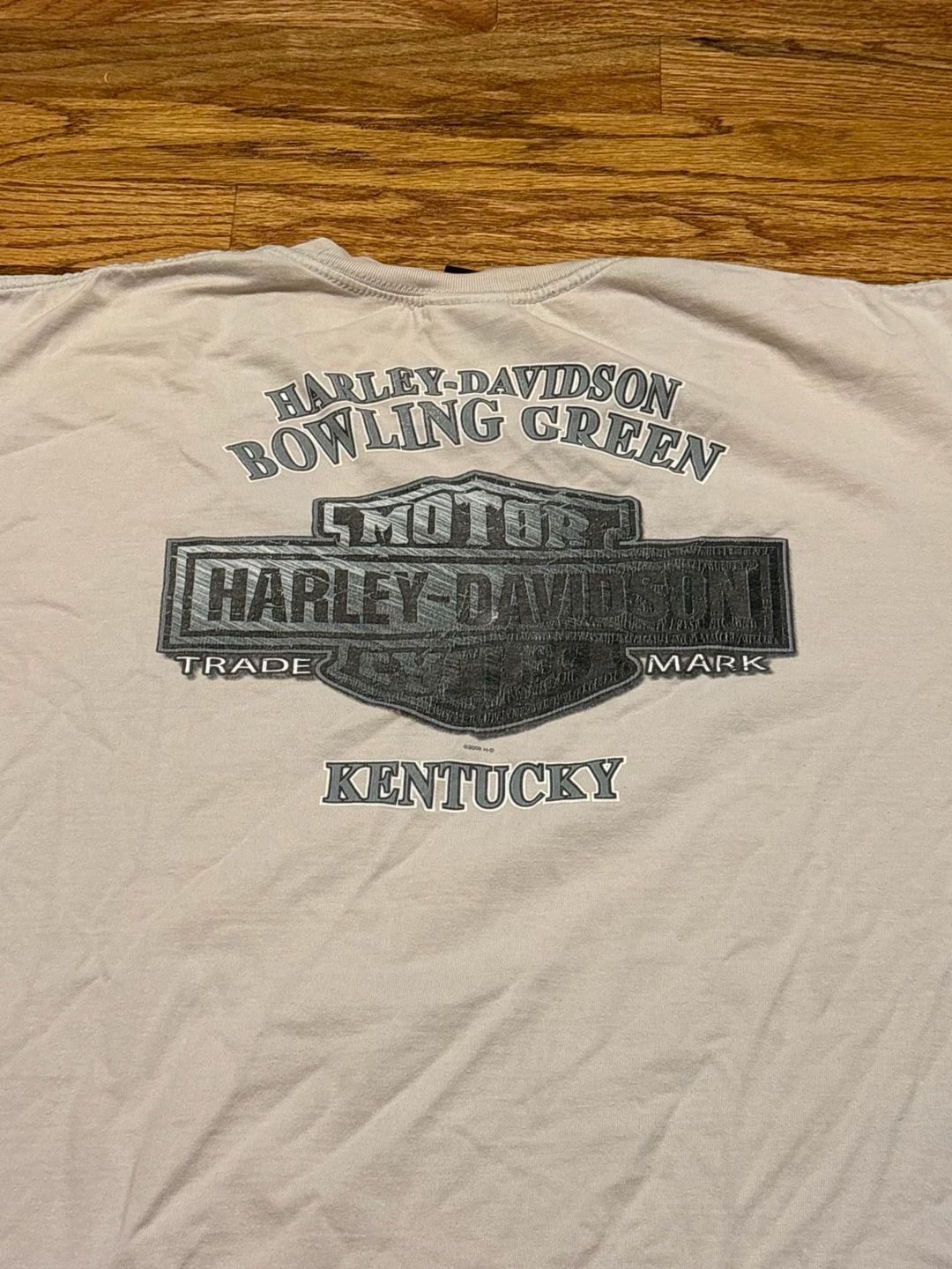 Harley Davidson Bowling Green Kentucky T-Shirt Size XL White Motorcycle Graphic 3