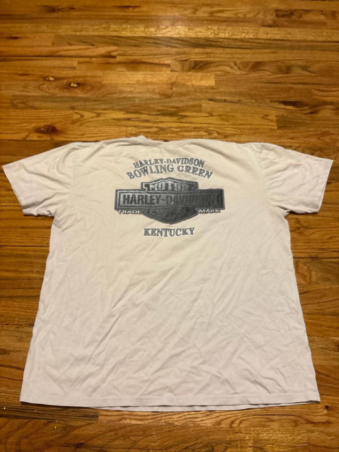 Harley Davidson Bowling Green Kentucky T-Shirt Size XL White Motorcycle Graphic 5