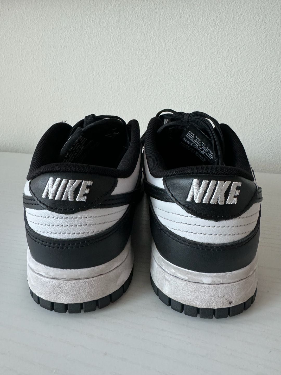 Nike Dunk Low Retro Panda Black White Sneakers - Size 8 7