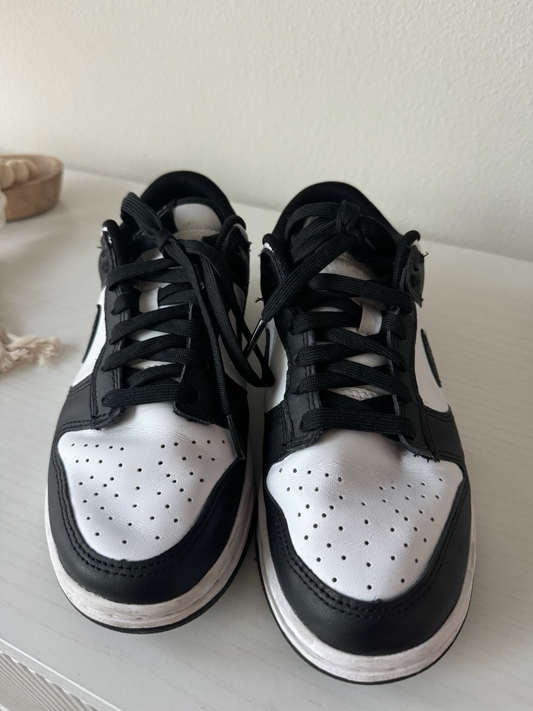 Nike Dunk Low Retro Panda Black White Sneakers - Size 8 10