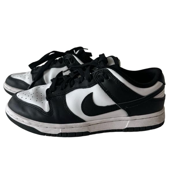 Nike Dunk Low Retro Panda Black White Sneakers - Size 8