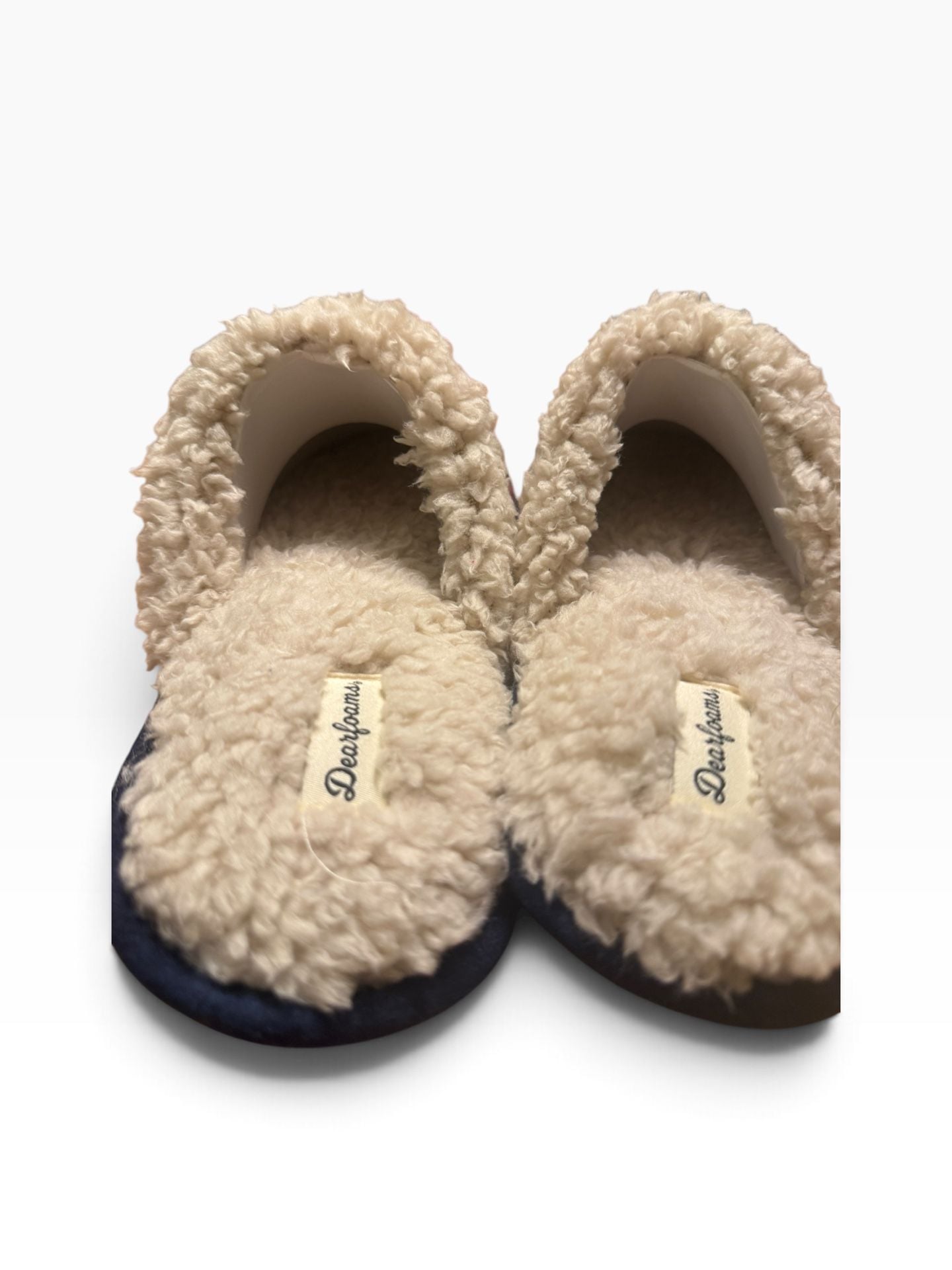 Dearfoams Papa Bear Buffalo Check Clog Slipper Red 6