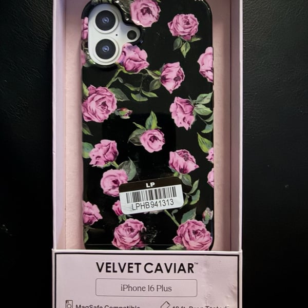 New Velvet Caviar iPhone 16 Plus Phone Case Pink Roses Floral MagSafe New
