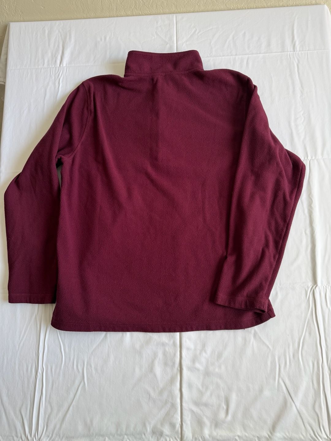 The North Face 1/4 Zip Fleece Pullover Size L Burgundy Black gorpcore 7