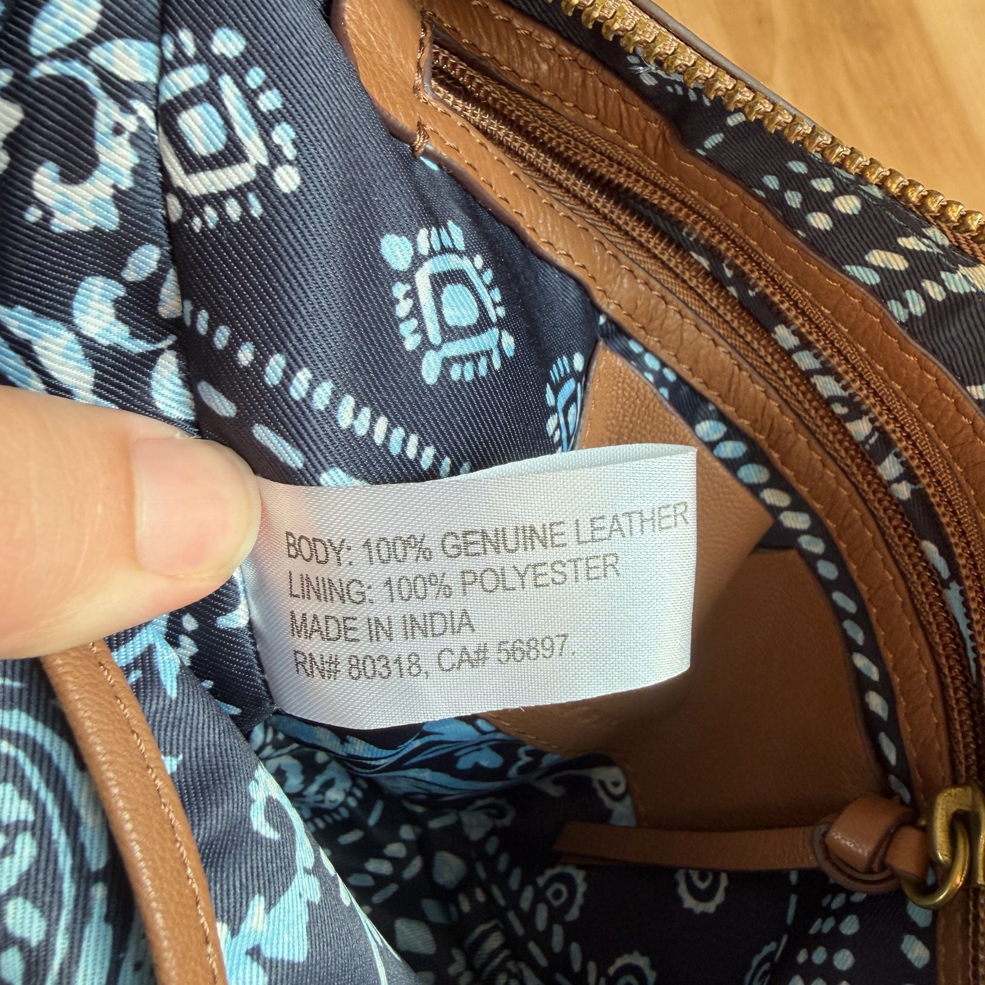 Lucky Brand Brown Leather Saddle Crossbody Bag 7