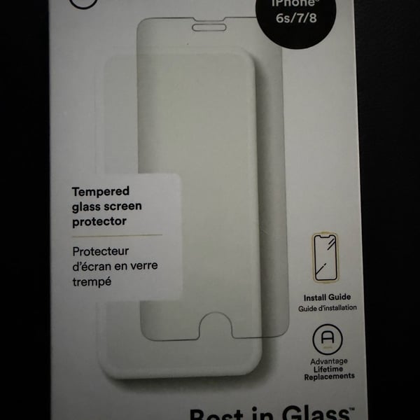 New BodyGuardz Pure 2 Tempered Glass Screen Protector for iPhone 6s/7/8