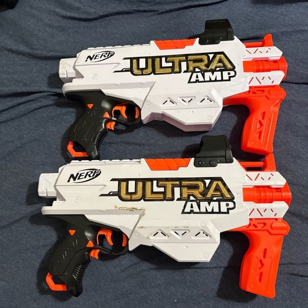 Nerf Ultra Amp Motorized Dart Blaster Lot of 2