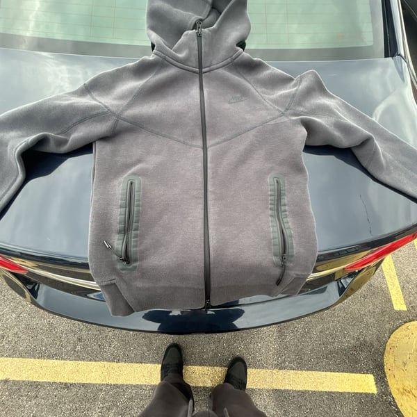 Nike Tech Fleece Windrunner Full-Zip Hoodie Size XS Charcoal Grey