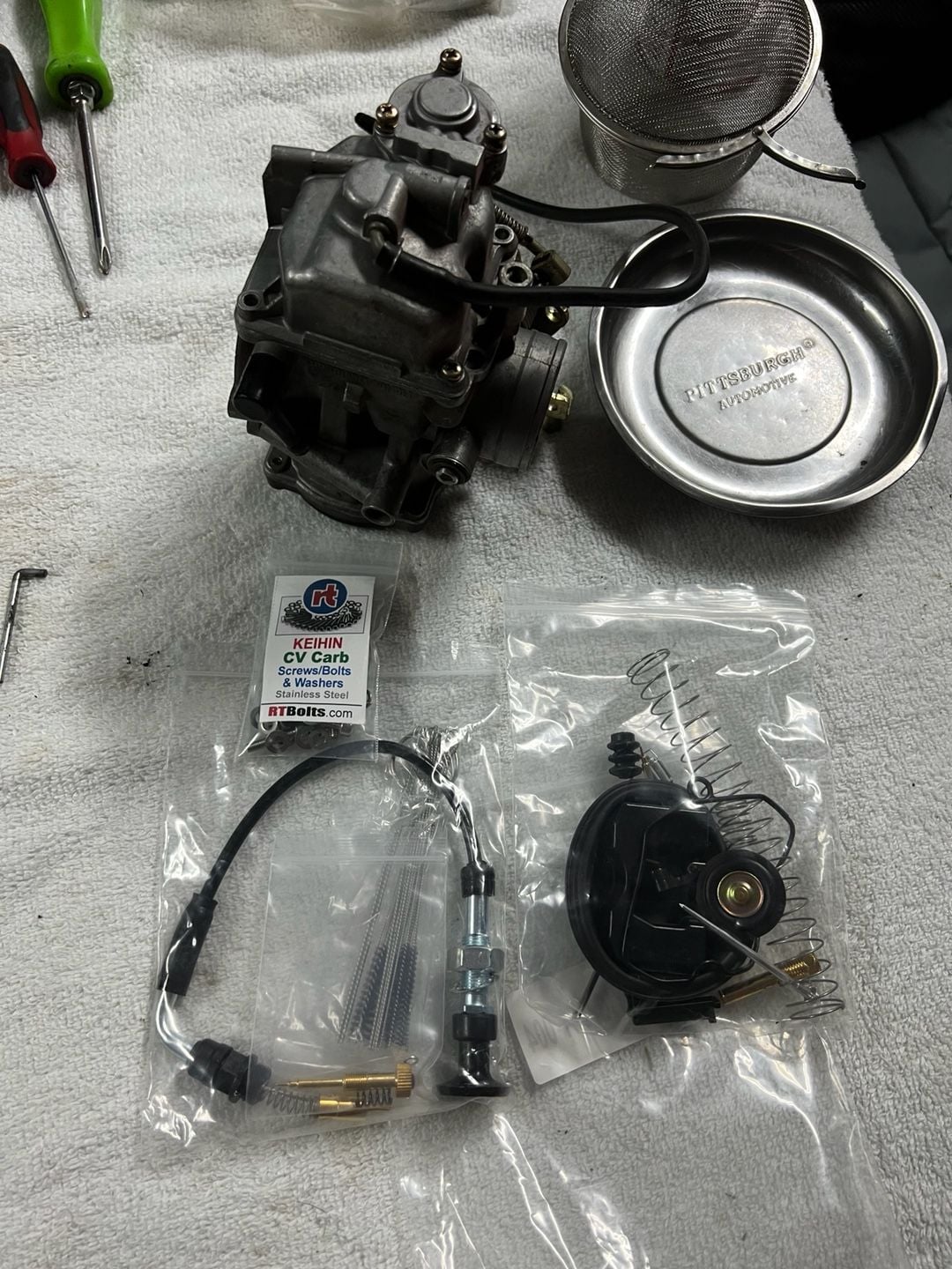 Harley CV40 Carburetor 27491-96 Rebuilt Keihin Sportster 1200 XL1200 OEM 3