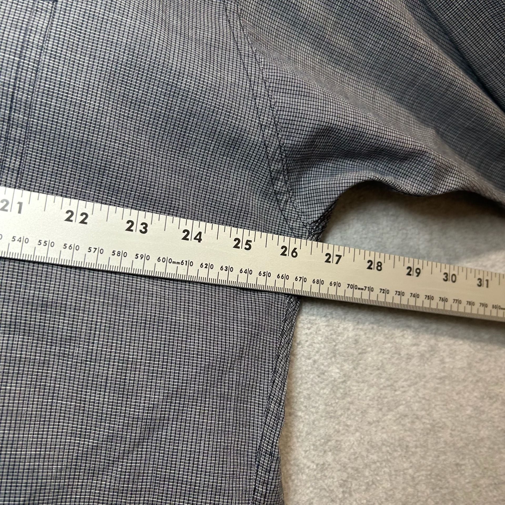 Vintage Chaps X Ralph Lauren Gray Grid Pattern Long Sleeve Button Up Size XL 6