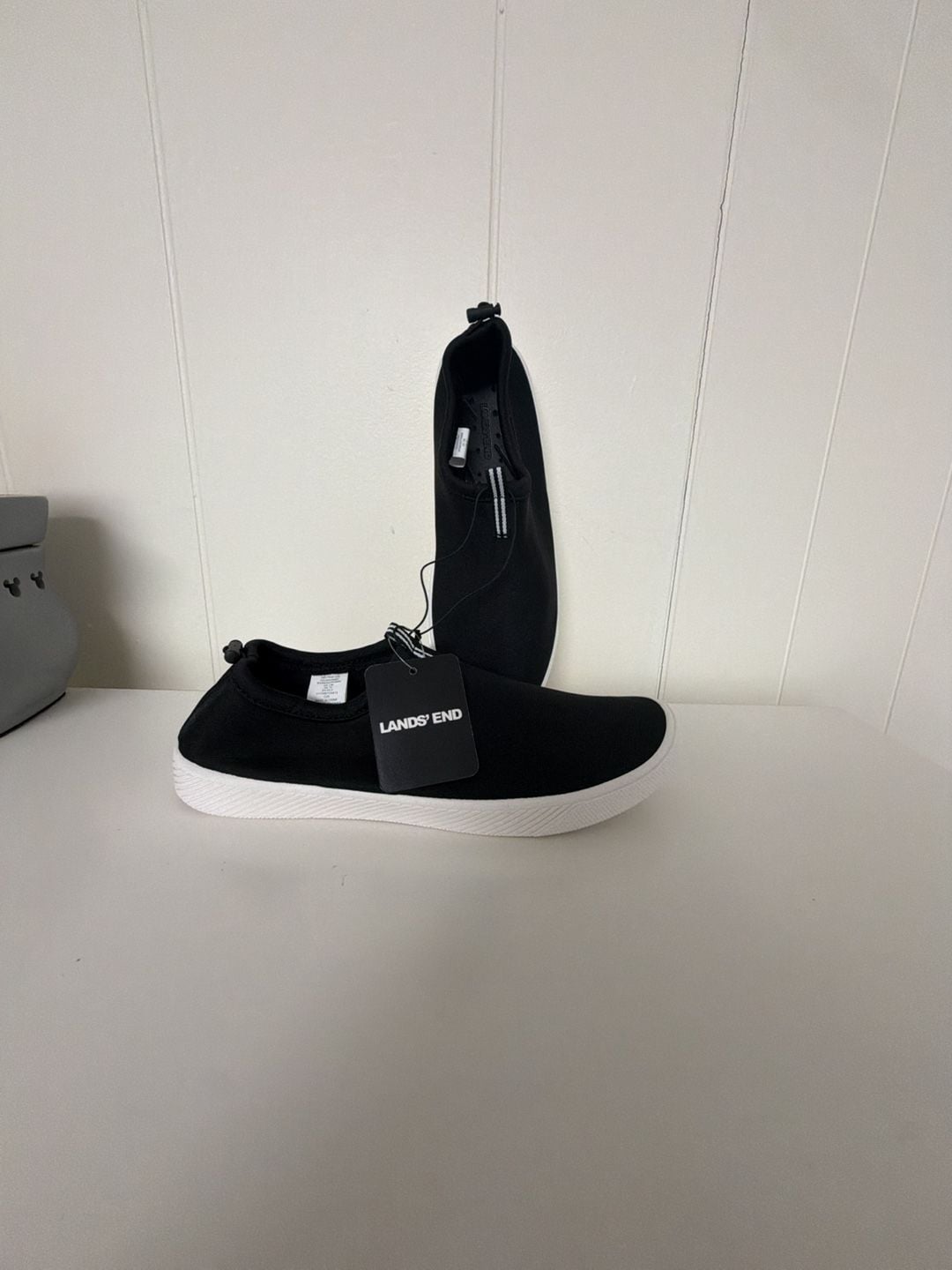 Lands' End Slip On Water Shoes Size 12 B Black 2