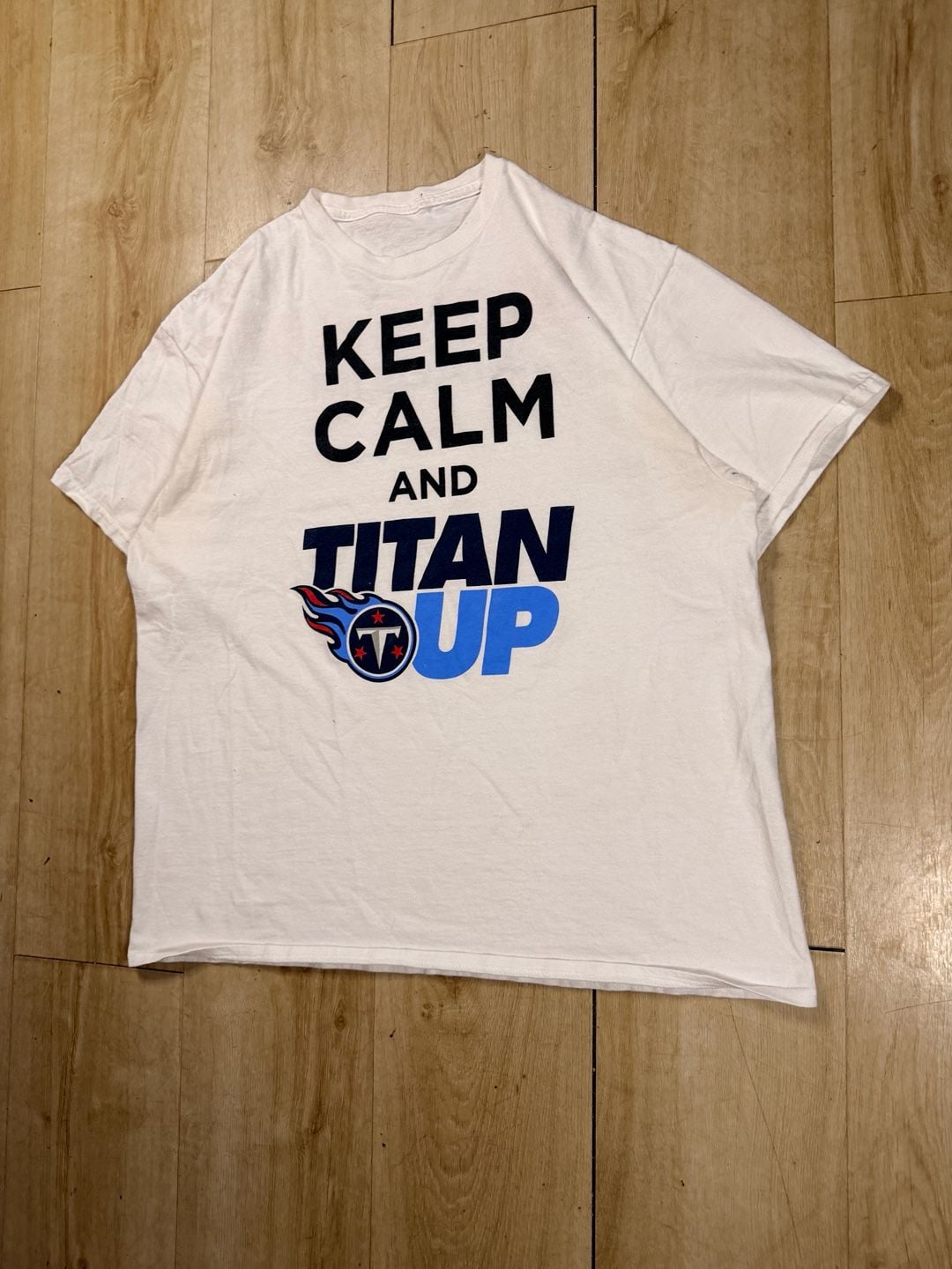 NFL Tennessee Titans Keep Calm And Titan Up T-Shirt 3