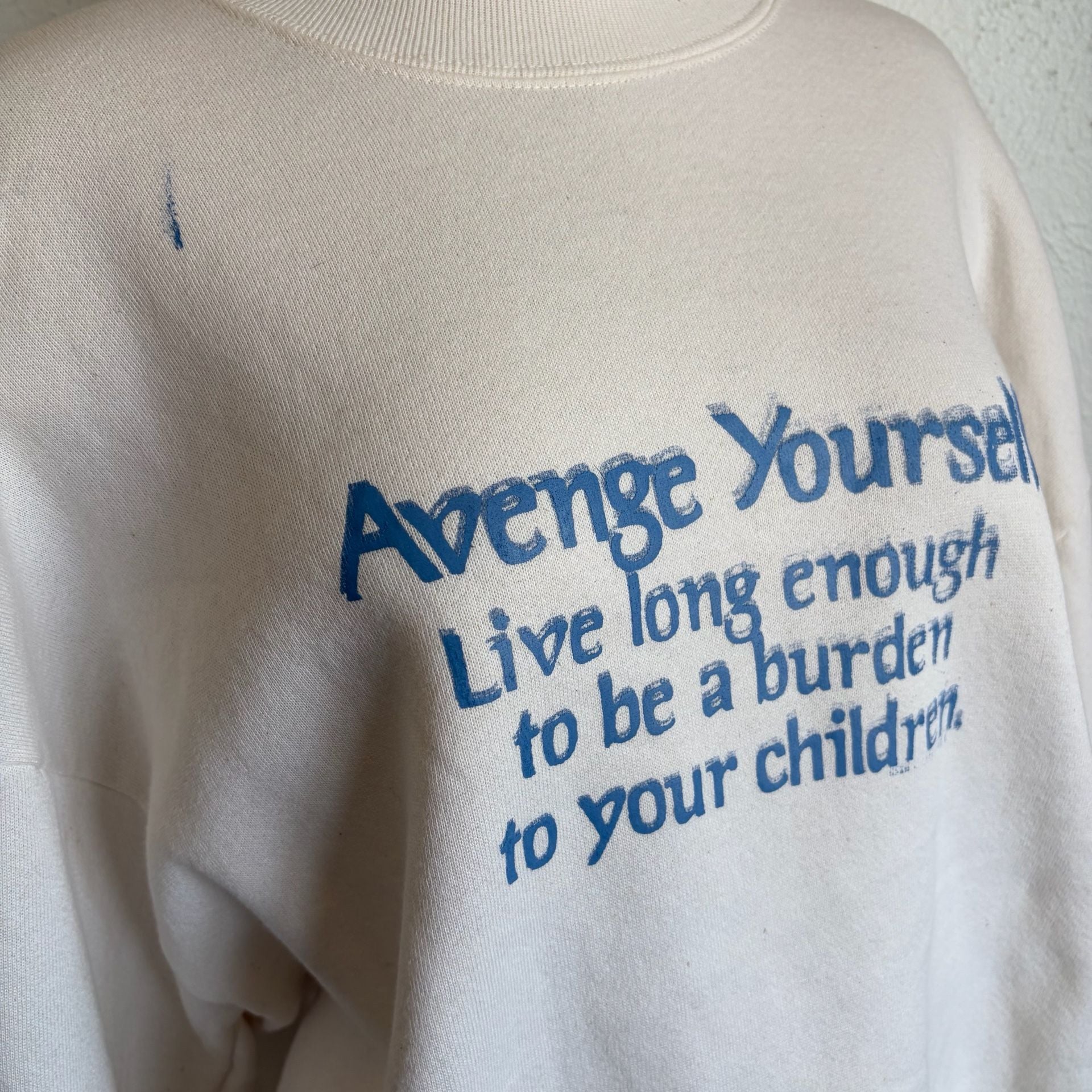 Funny Vintage Graphic Sweatshirt Size XL White 4