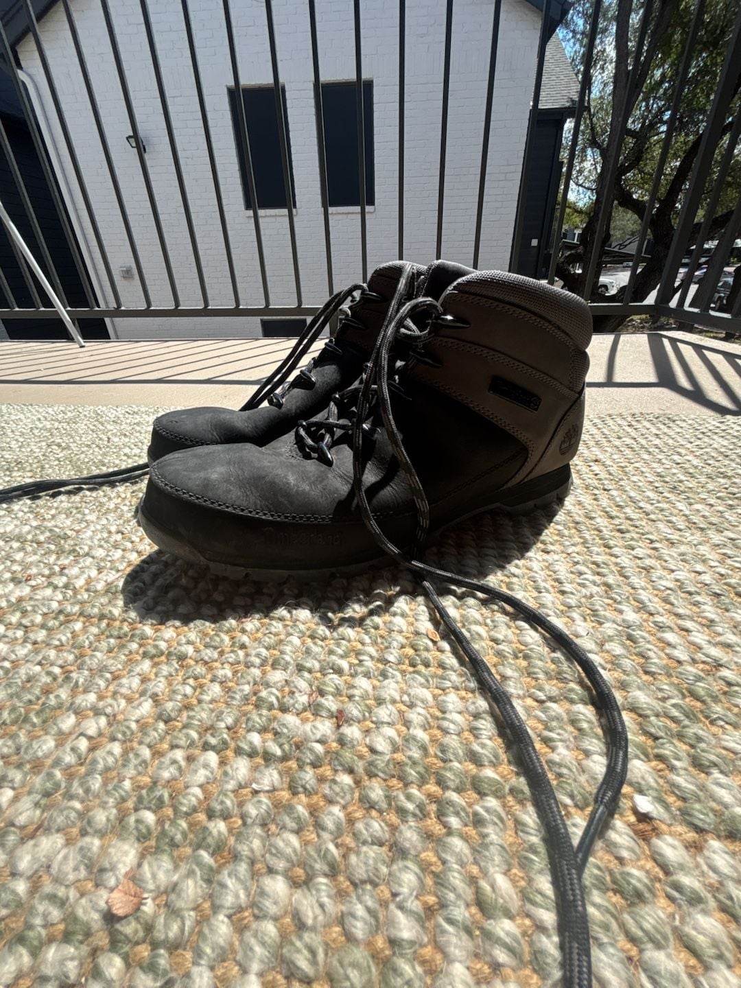 Timberland Euro Sprint Hiking Boots Size 11 Black Leather 2
