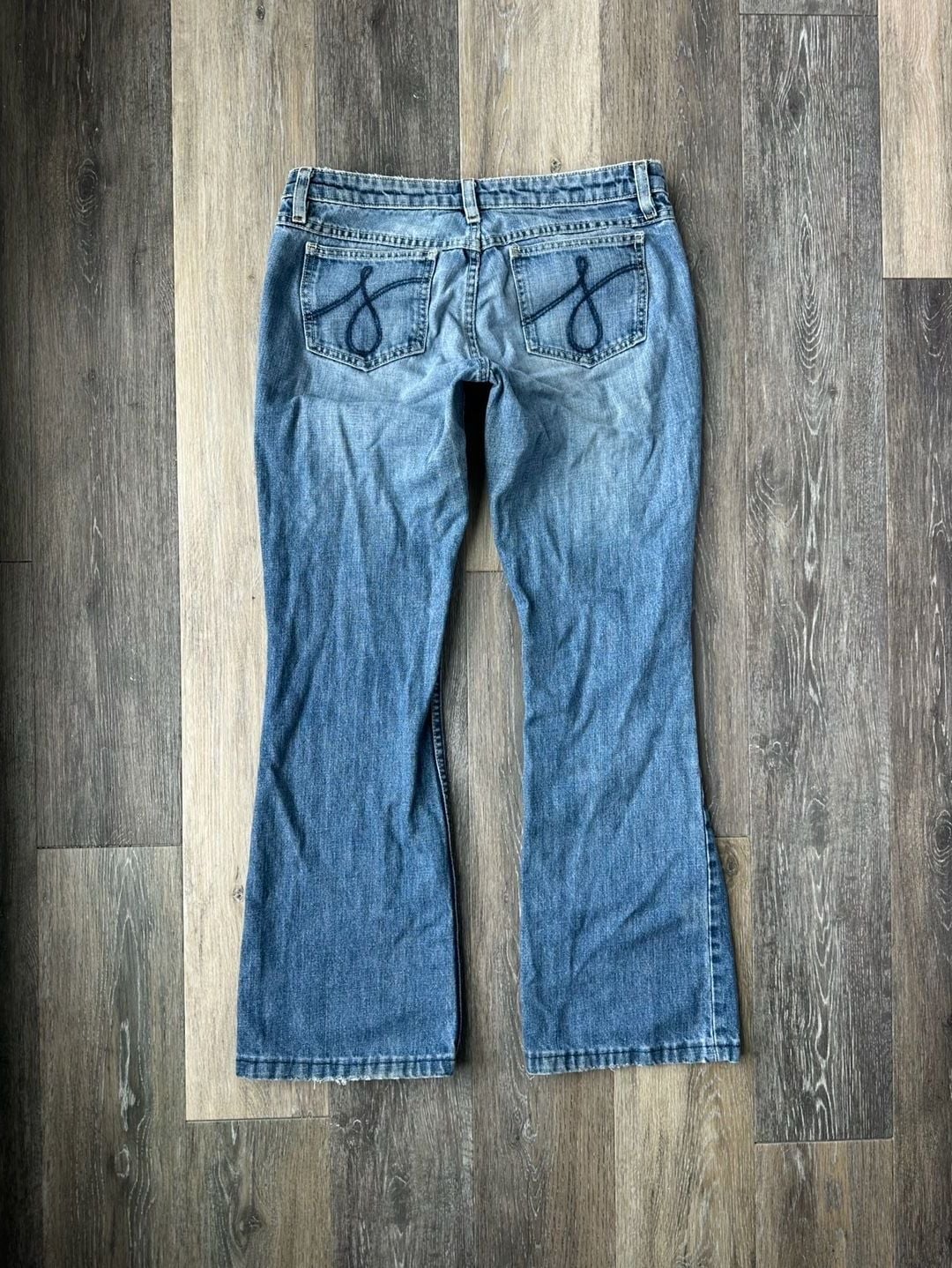 Y2K Vintage Juicy Couture Flared Low Rise Jeans Size 29" Waist 2