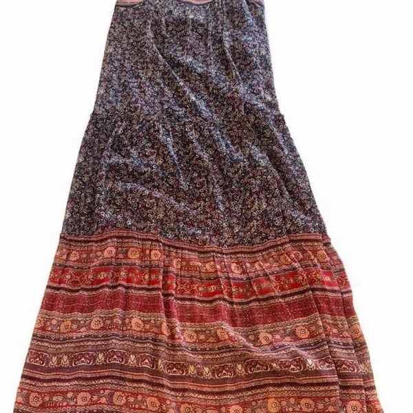 Women’s Maxi Dress Xhilaration Size XL Floral Red #184