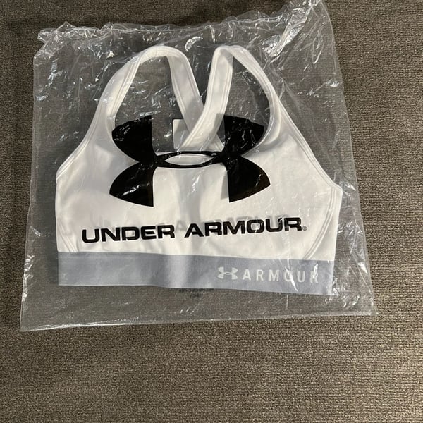 Under Armour Mid Crossback Sports Bra MD/M White