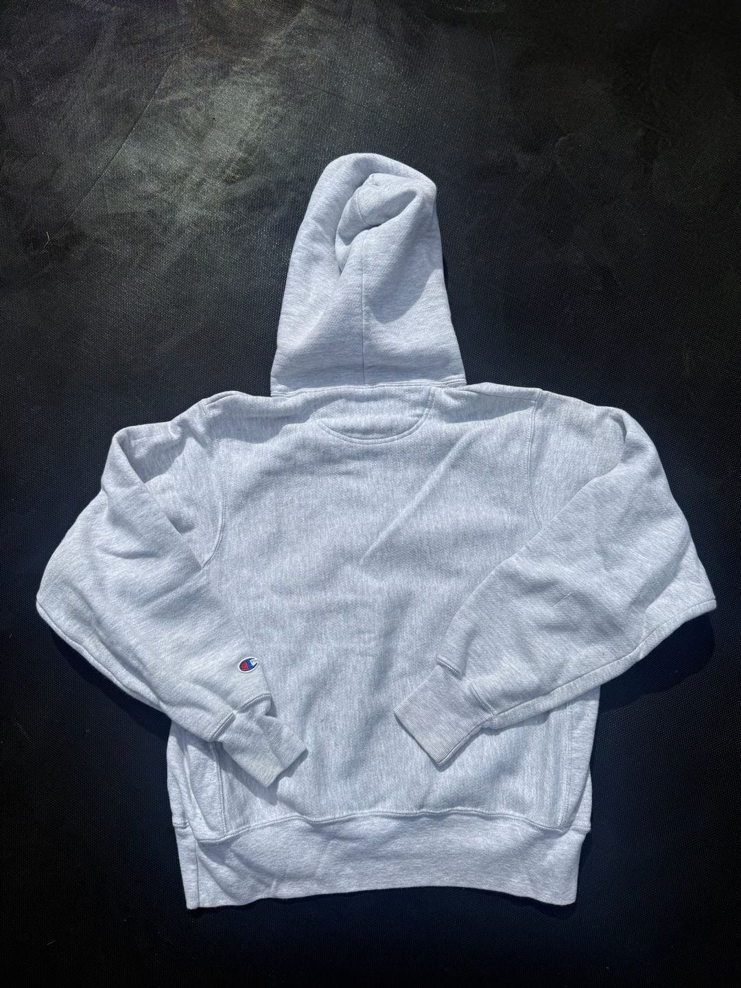 Champion Reverse Weave NYU Hoodie Size S Gray 5