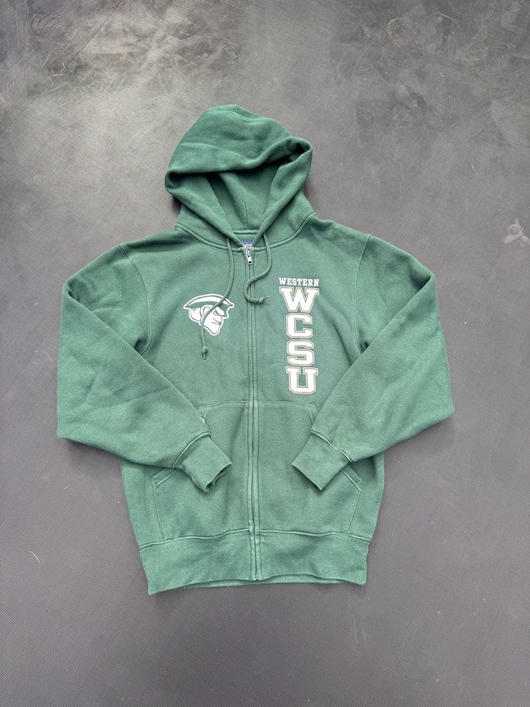 JanSport Western Connecticut State University Zip Hoodie Size S Green 2