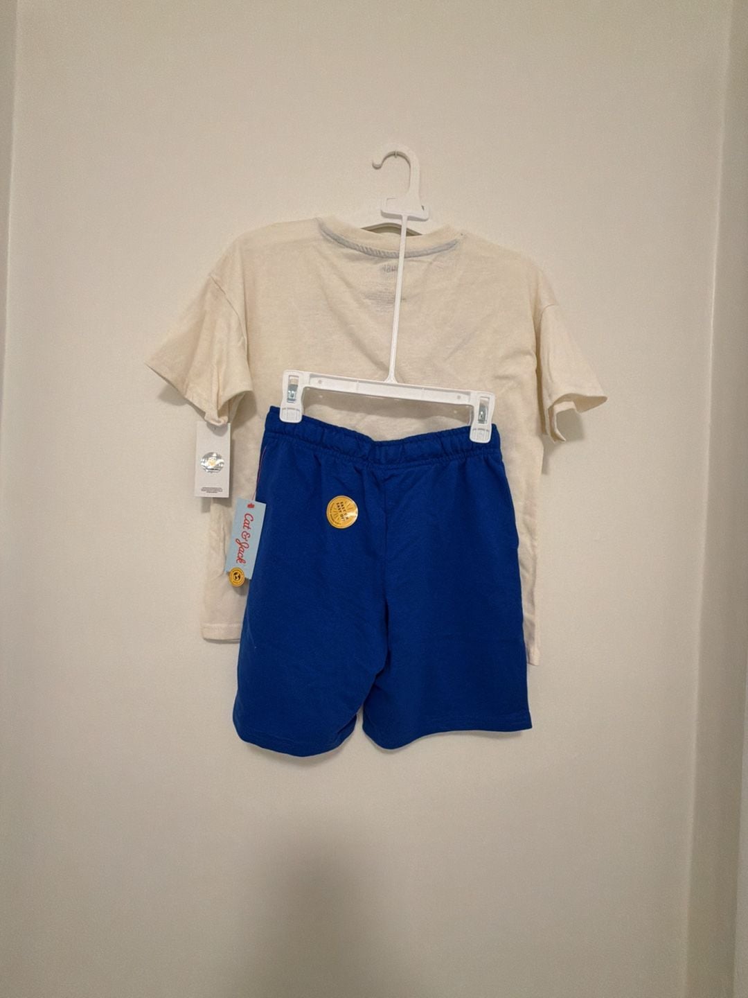 US Soccer T-Shirt & Cat & Jack Shorts Size M (8) Outfit Set New 2