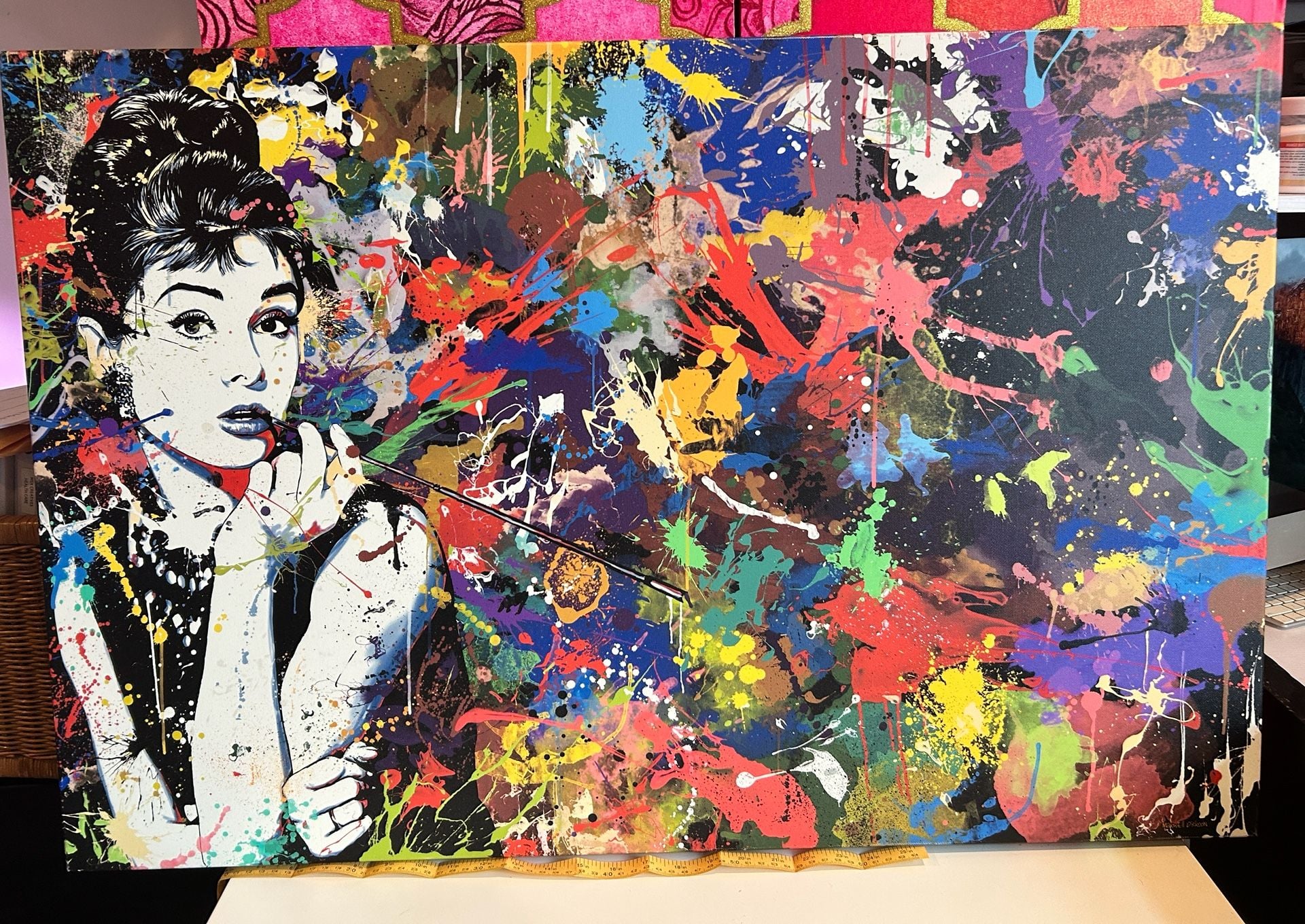 Maxwell Dickson Audrey Hepburn Canvas Art Print 1