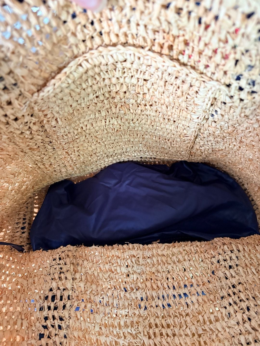 MZ Wallace Raffia Tote Bag Blue Leather Trim Straw Handbag New Without Tags 8