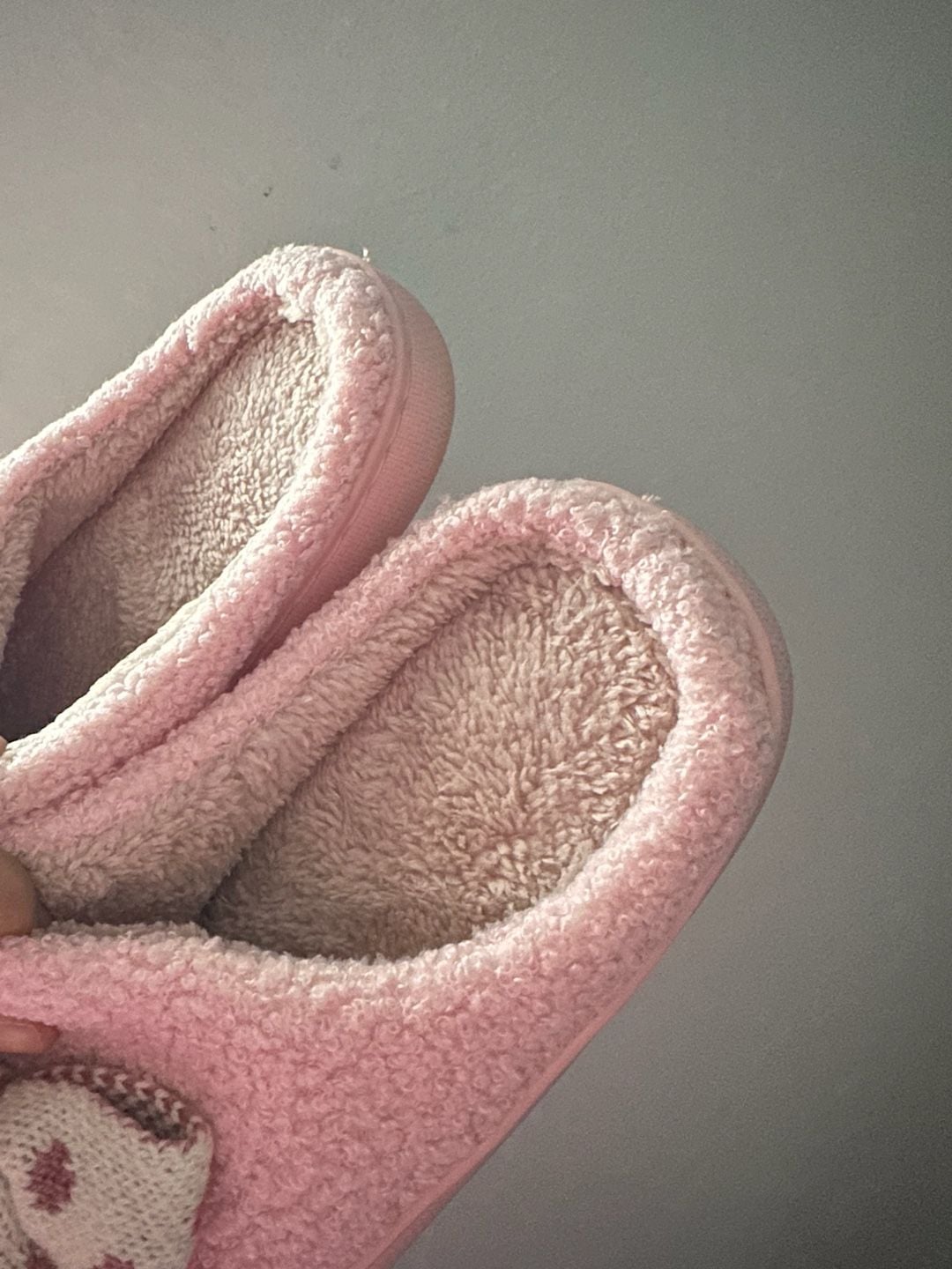 Unbranded Polka Dot Bow Fuzzy Slippers Size 10 Pink House Shoes 6