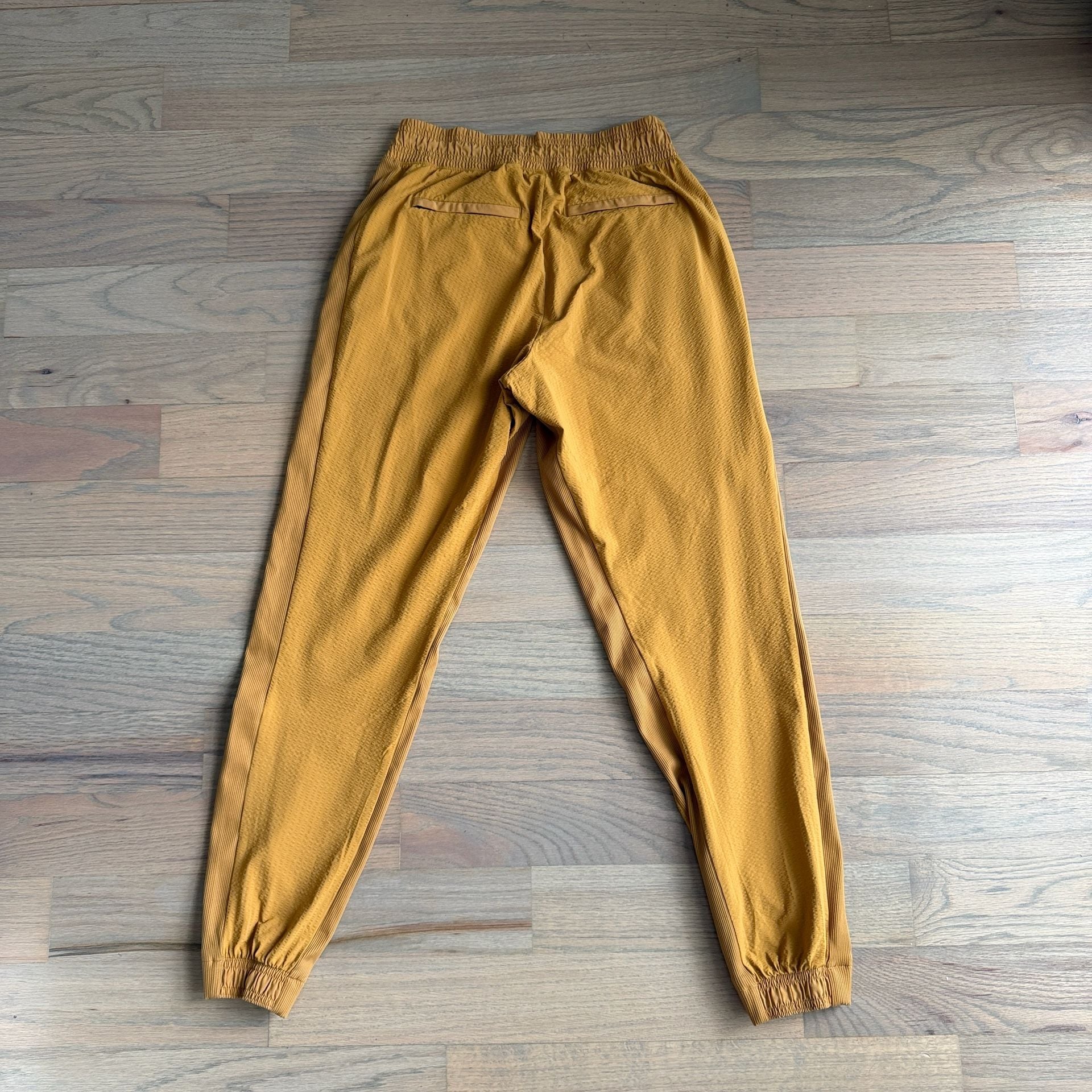 Athleta Textured Brooklyn Joggers Mustard Yellow 7