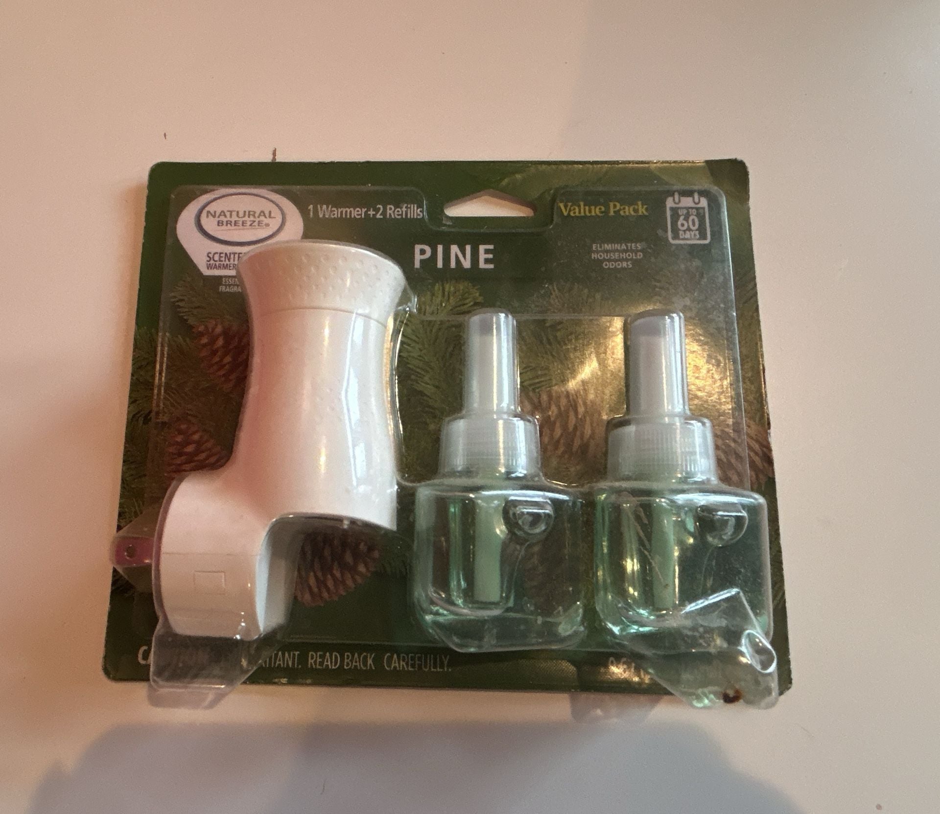 Natural Breeze Pine Scented Warmer With 2 Refills 1