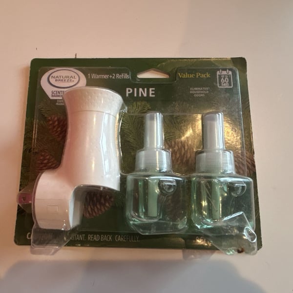 Natural Breeze Pine Scented Warmer With 2 Refills