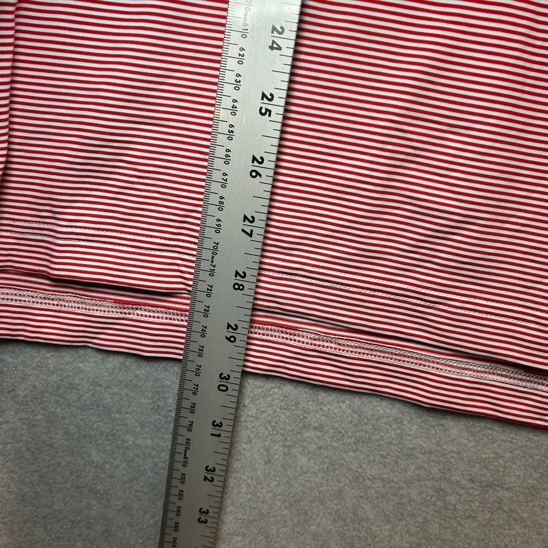 Turtleson Men’s Red Andrew Striped Battle At The Cliffs Golf Polo Size S 8