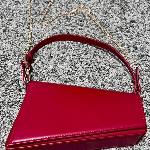 Urban Expressions Asymmetric Red Shoulder Bag