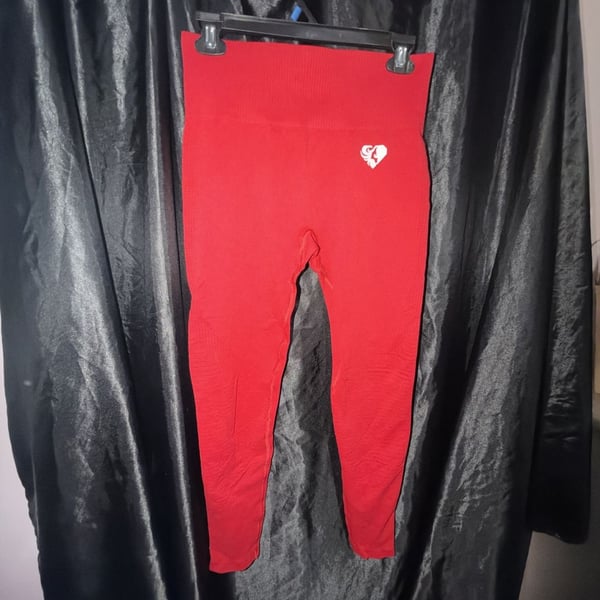 Womens Best Power Seamless Leggings Red