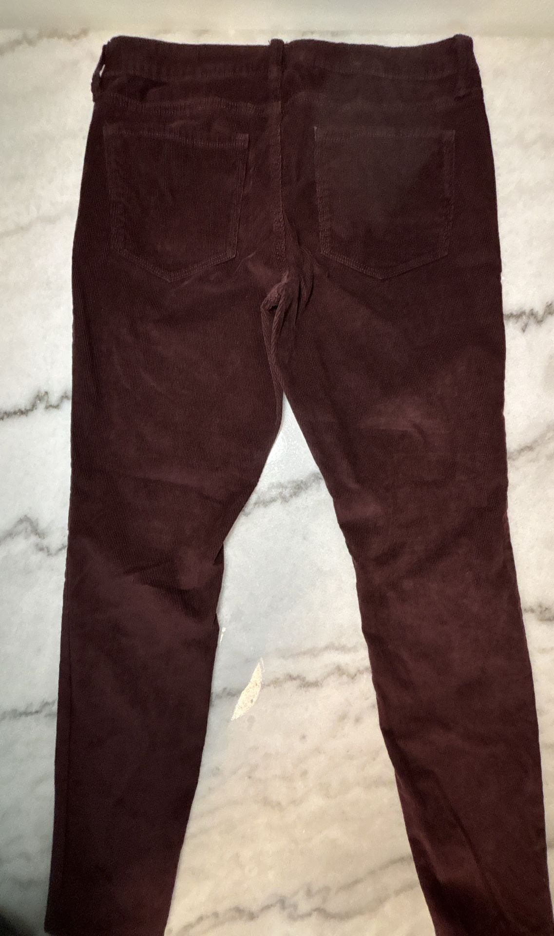 Old Navy Rockstar Corduroy Pants Burgandy 5