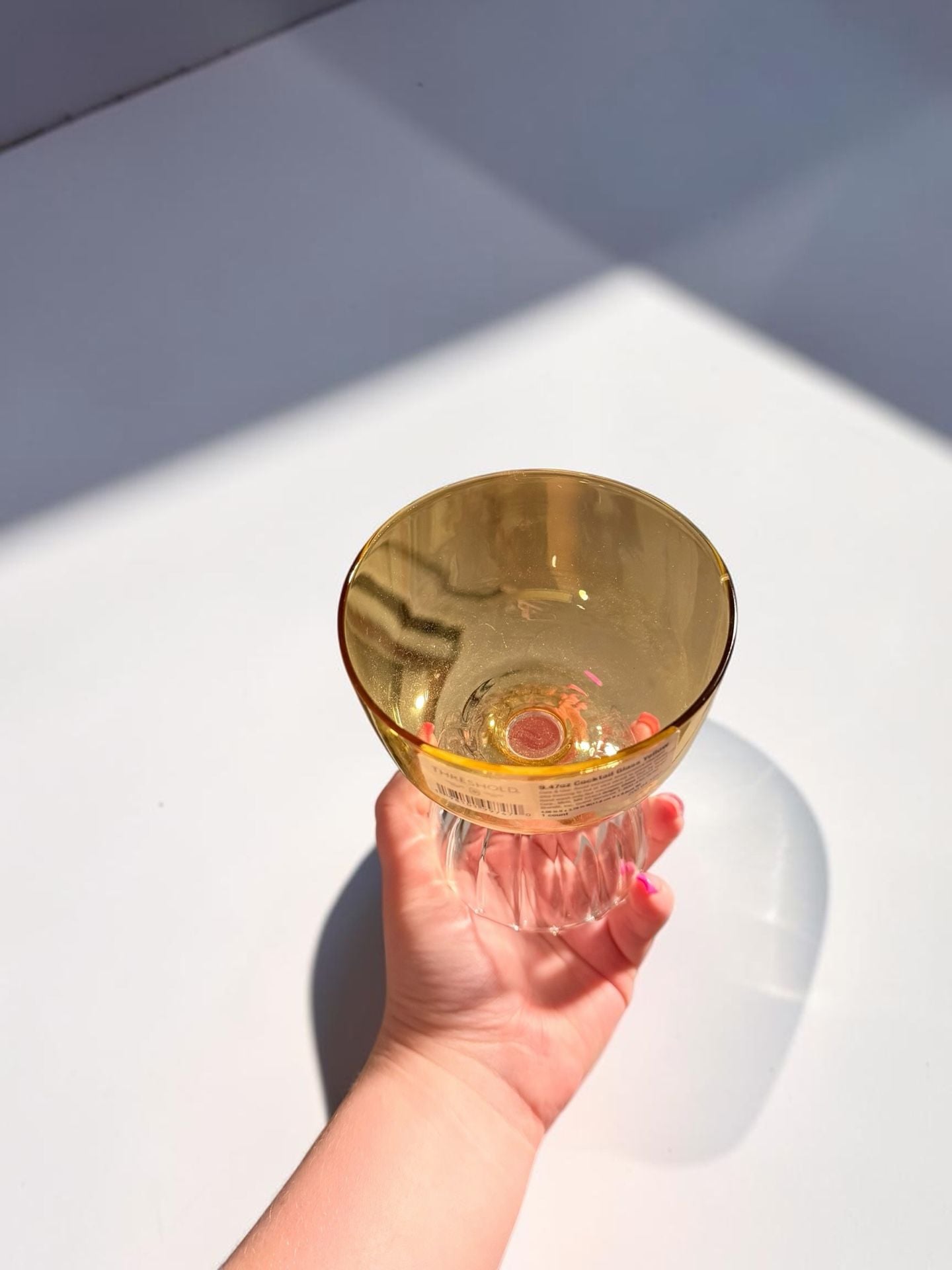 Threshold Cocktail Glass Yellow 9.47 oz 3