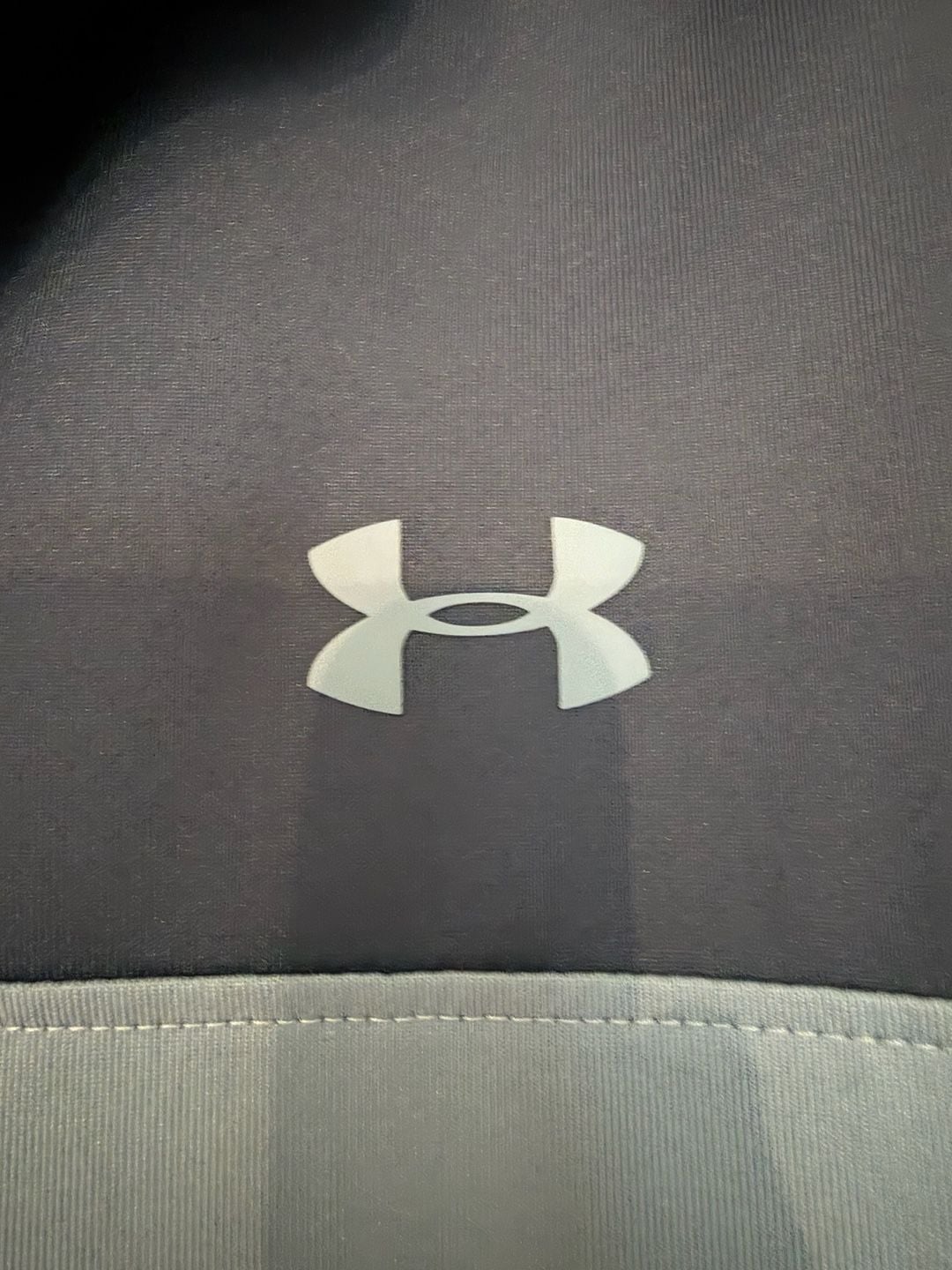 Under Armour HeatGear Polo Shirt Size Large Blue Colorblock Golf 3