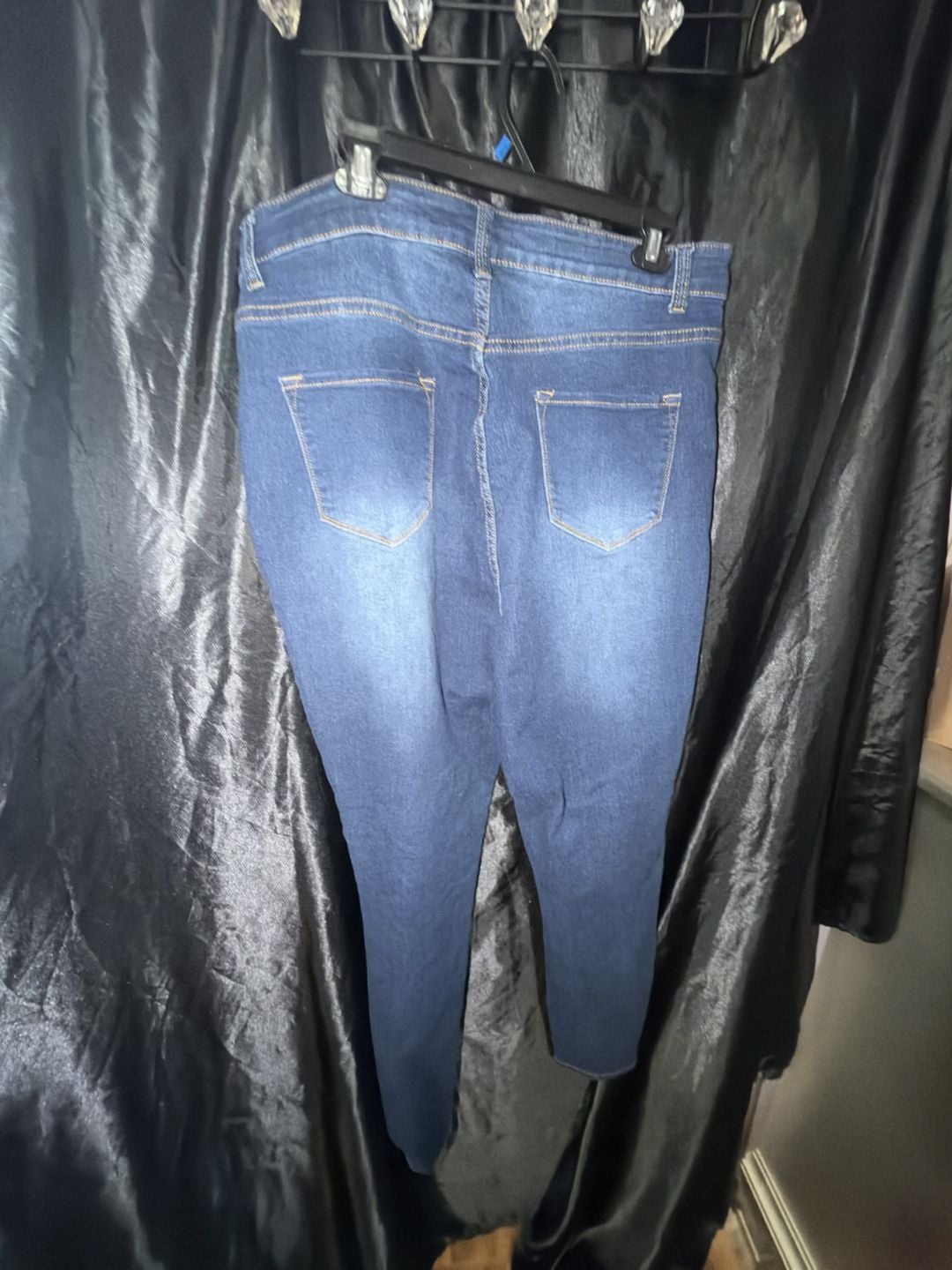 Fashion Nova Skinny Jeans Size 16 Blue High Waist Denim 7