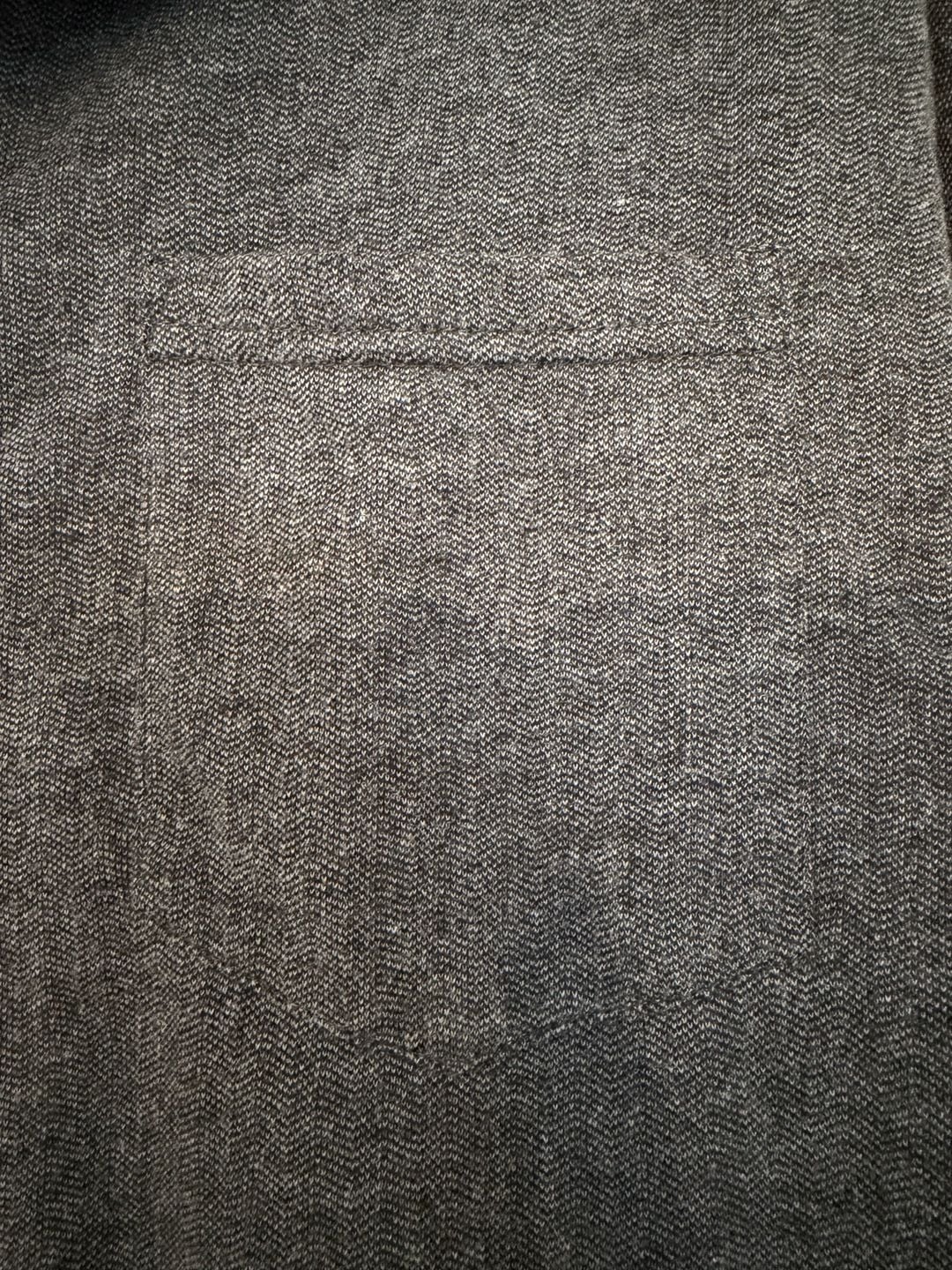 Banana Republic Knit Shirt Size L Gray Long Sleeve Pocket Button-Up 5